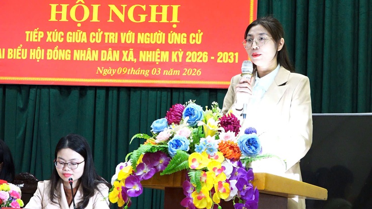  CÁC ỨNG CỬ VIÊN ĐƠN VỊ BẦU CỬ SỐ 5 TIẾP XÚC CỬ TRI THÔN PHÚC THỤY - Ảnh 8.