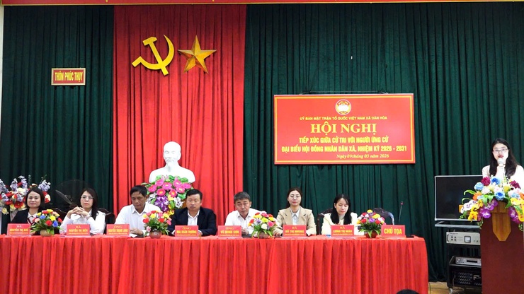  CÁC ỨNG CỬ VIÊN ĐƠN VỊ BẦU CỬ SỐ 5 TIẾP XÚC CỬ TRI THÔN PHÚC THỤY - Ảnh 1.