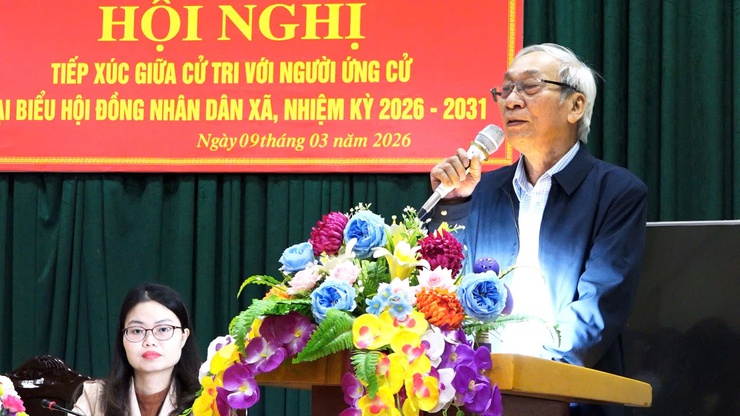  CÁC ỨNG CỬ VIÊN ĐƠN VỊ BẦU CỬ SỐ 5 TIẾP XÚC CỬ TRI THÔN PHÚC THỤY - Ảnh 9.