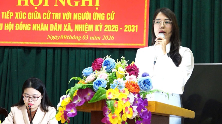  CÁC ỨNG CỬ VIÊN ĐƠN VỊ BẦU CỬ SỐ 5 TIẾP XÚC CỬ TRI THÔN PHÚC THỤY - Ảnh 6.