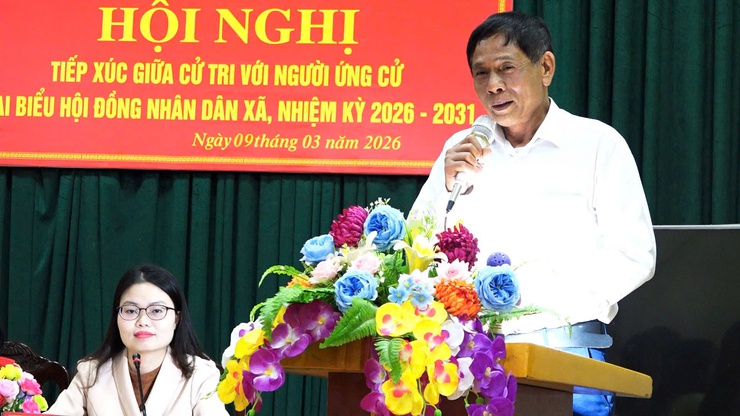  CÁC ỨNG CỬ VIÊN ĐƠN VỊ BẦU CỬ SỐ 5 TIẾP XÚC CỬ TRI THÔN PHÚC THỤY - Ảnh 4.