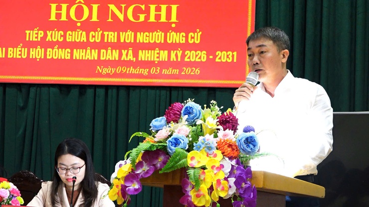  CÁC ỨNG CỬ VIÊN ĐƠN VỊ BẦU CỬ SỐ 5 TIẾP XÚC CỬ TRI THÔN PHÚC THỤY - Ảnh 3.