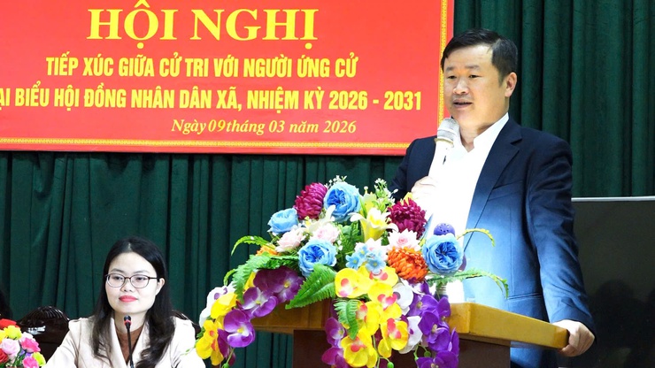  CÁC ỨNG CỬ VIÊN ĐƠN VỊ BẦU CỬ SỐ 5 TIẾP XÚC CỬ TRI THÔN PHÚC THỤY - Ảnh 2.