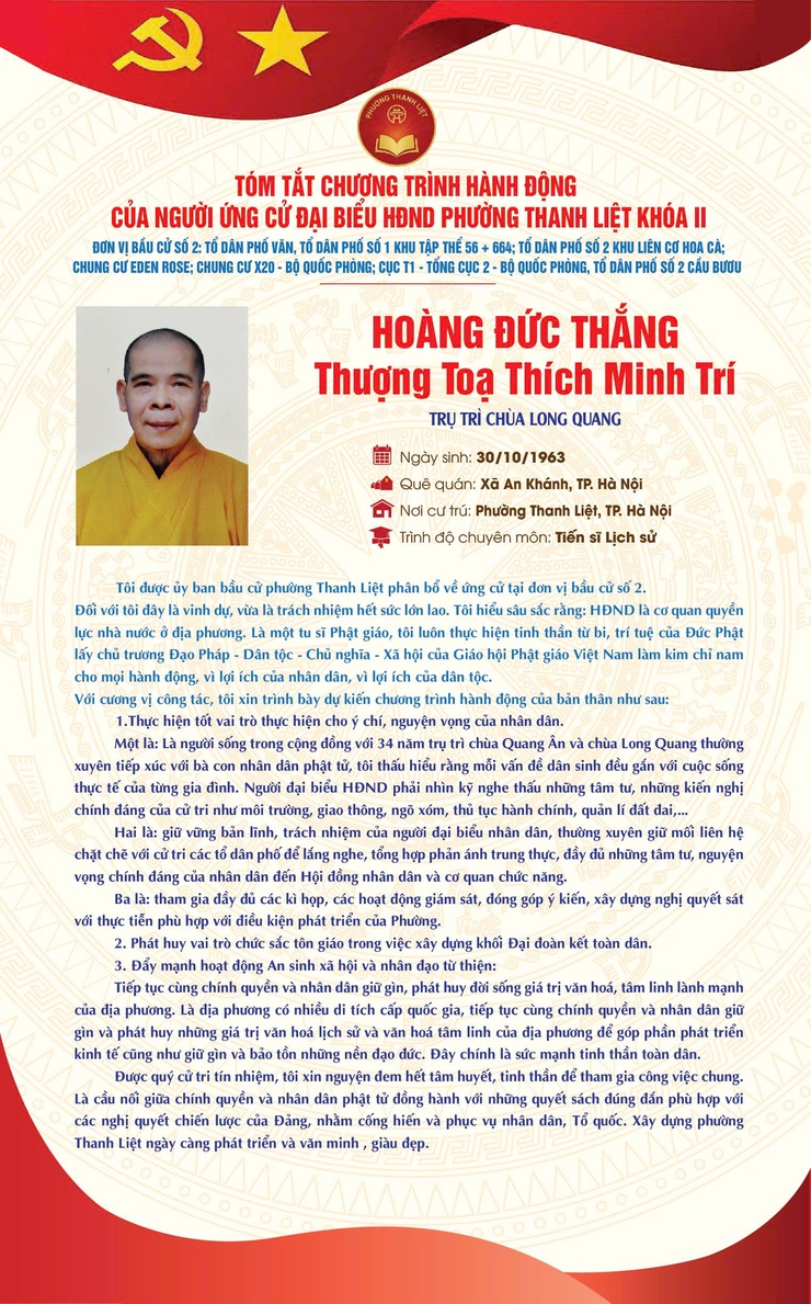 TÓM TẮT CHƯƠNG TRÌNH HÀNH ĐỘNG CỦA NGƯỜI THAM GIA ỨNG CỬ ĐẠI BIỂU HĐND PHƯỜNG THANH LIỆT KHÓA II NHIỆM KỲ 2026 - 2031- Ảnh 6.