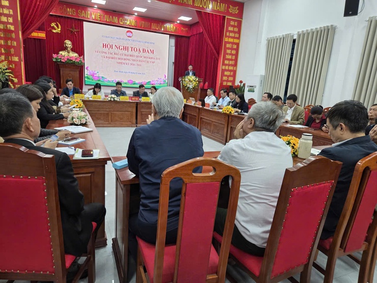 UBMTTQ Việt nam xã Bình Minh tổ chức hội nghị toạ đàm về công tác bầu cử đại biểu quốc hội khoá XVI và đại biểu HĐND các cấp nhiệm kỳ 2026- 2031- Ảnh 1.
