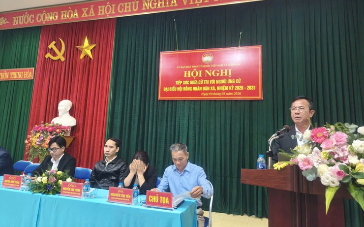 ỨNG CỬ VIÊN ĐƠN VỊ BẦU CỬ SỐ 03 TIẾP XÚC CỬ TRI TẠI NHÀ VĂN HÓA THÔN TRUNG HÒA- Ảnh 3.