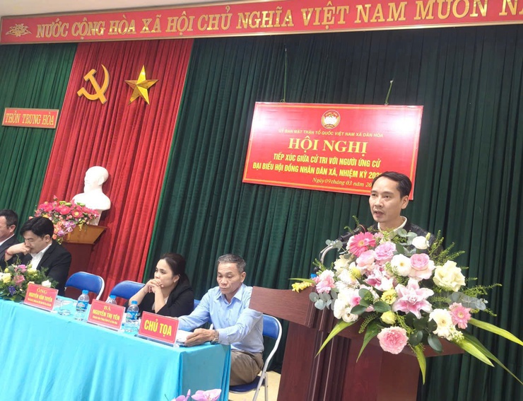 ỨNG CỬ VIÊN ĐƠN VỊ BẦU CỬ SỐ 03 TIẾP XÚC CỬ TRI TẠI NHÀ VĂN HÓA THÔN TRUNG HÒA- Ảnh 6.