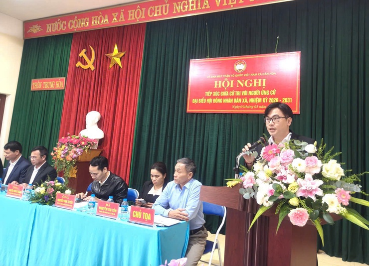 ỨNG CỬ VIÊN ĐƠN VỊ BẦU CỬ SỐ 03 TIẾP XÚC CỬ TRI TẠI NHÀ VĂN HÓA THÔN TRUNG HÒA- Ảnh 5.