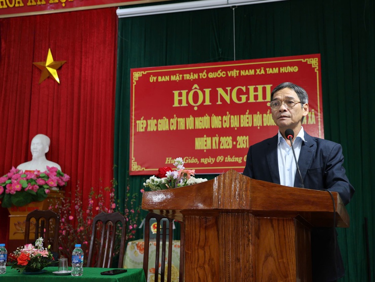 Tiếp xúc cử tri vận động bầu cử tại đơn vị bầu cử số 1- Ảnh 2.