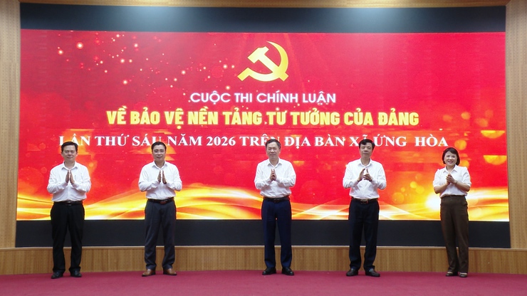 ỨNG HÒA: PHÁT ĐỘNG CUỘC THI CHÍNH LUẬN VỀ BẢO VỆ NỀN TẢNG TƯ TƯỞNG CỦA ĐẢNG LẦN THỨ SÁU NĂM 2026.- Ảnh 1.