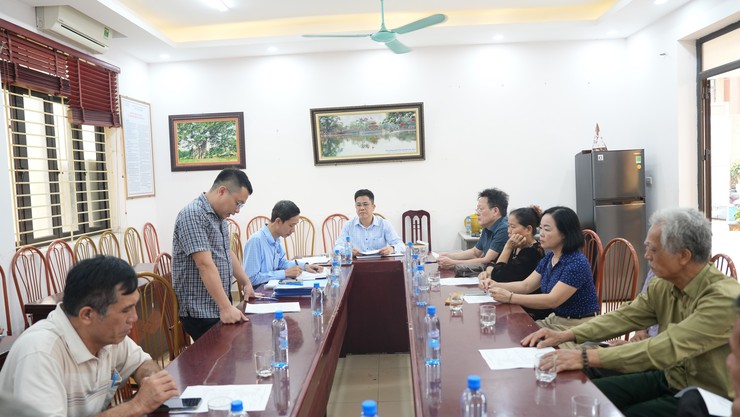 Hội nghị họp dân phổ biến chính sách bồi thường để triển khai thực hiện dự án Cụm công nghiệp Dương Liễu – giai đoạn 2 - Ảnh 1.