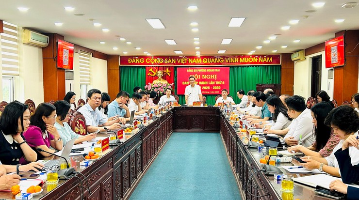 Phường Hoàng Mai hoàn thành đúng hạn 23/24 nhiệm vụ- Ảnh 1.