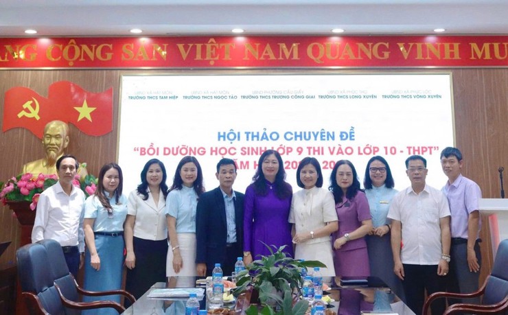 TRƯỜNG THCS TRƯƠNG CÔNG GIAI TỔ CHỨC CHUỖI CHUYÊN ĐỀ BỒI DƯỠNG HỌC SINH LỚP 9 – KẾT NỐI CHUYÊN MÔN, CHUNG TAY NÂNG CAO CHẤT LƯỢNG ÔN THI VÀO LỚP 10- Ảnh 1.