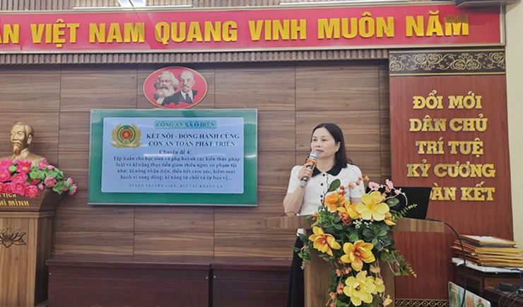 Mô hình tập huấn kỹ năng đồng hành cùng con trong độ tuổi vị thành niên tại Trường THCS Tân Lập- Ảnh 2.