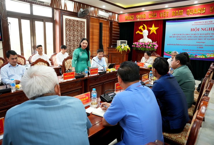 PHƯỜNG SƠN TÂY ĐÓN TIẾP ĐOÀN CÁN BỘ THỦ ĐÔ VIÊNG CHĂN (LÀO) ĐẾN TRAO ĐỔI KINH NGHIỆM- Ảnh 3.