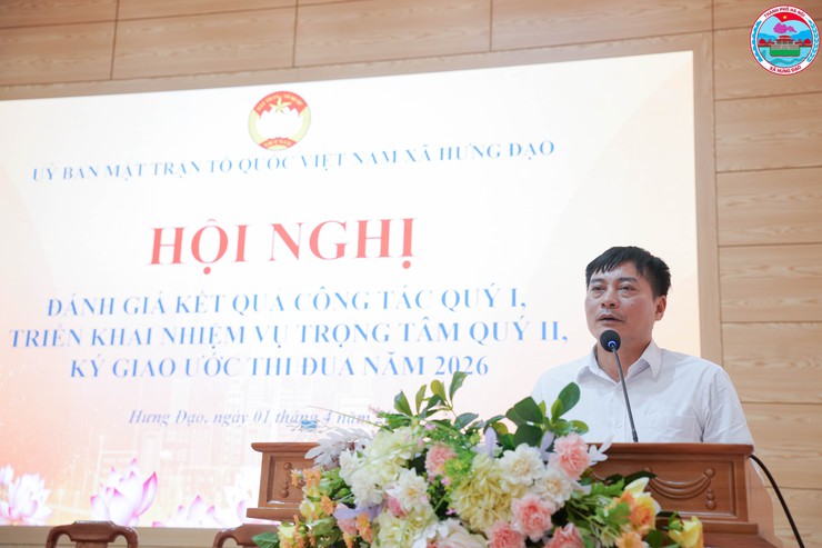 UBMTTQ VIỆT NAM XÃ HƯNG ĐẠO TỔ CHỨC HỘI NGHỊ ĐÁNH GIÁ CÔNG TÁC QUÝ I, TRIỂN KHAI NHIỆM VỤ QUÝ II VÀ PHÁT ĐỘNG THI ĐUA NĂM 2026- Ảnh 8.