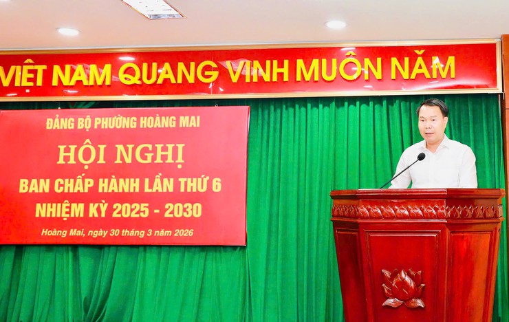 Phường Hoàng Mai hoàn thành đúng hạn 23/24 nhiệm vụ- Ảnh 2.