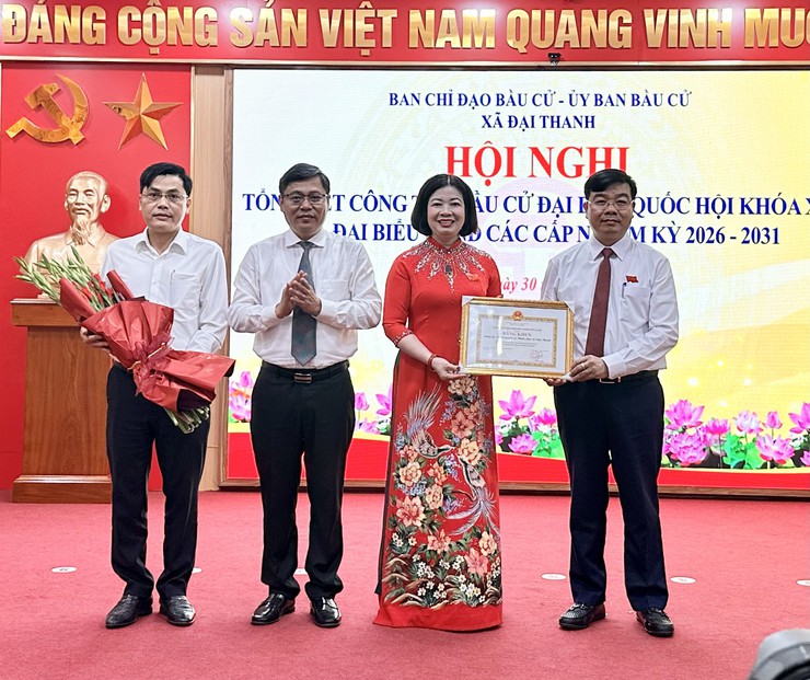 Xã Đại Thanh khen thưởng 17 tập thể và nhiều cá nhân về công tác bầu cử- Ảnh 6.