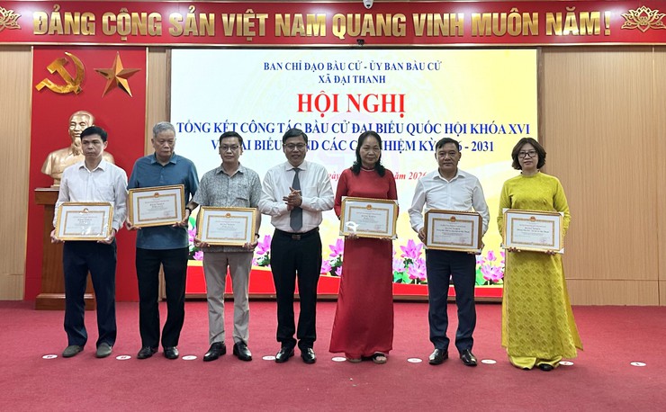 Xã Đại Thanh khen thưởng 17 tập thể và nhiều cá nhân về công tác bầu cử- Ảnh 7.