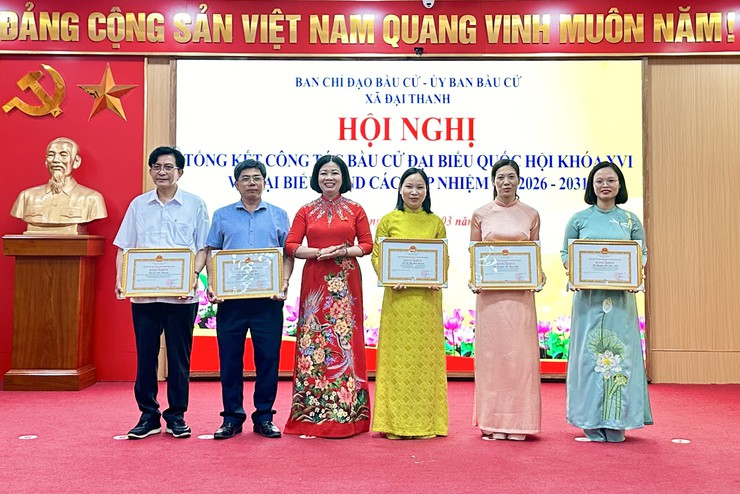 Xã Đại Thanh khen thưởng 17 tập thể và nhiều cá nhân về công tác bầu cử- Ảnh 8.