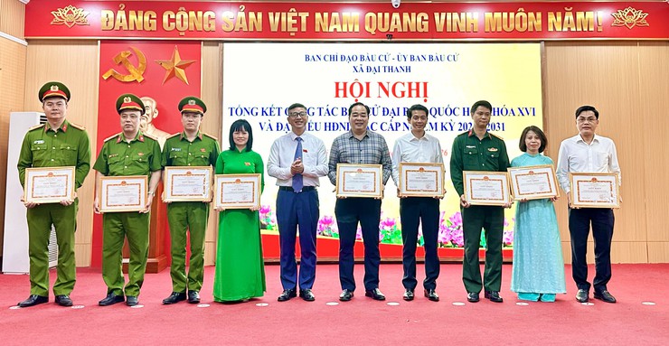 Xã Đại Thanh khen thưởng 17 tập thể và nhiều cá nhân về công tác bầu cử- Ảnh 9.