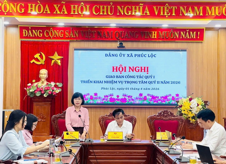 Đảng uỷ xã Phúc Lộc tổ chức Hội nghị giao ban công tác quý I, triển khai nhiệm vụ trọng tâm quý II năm 2026 - Ảnh 4.
