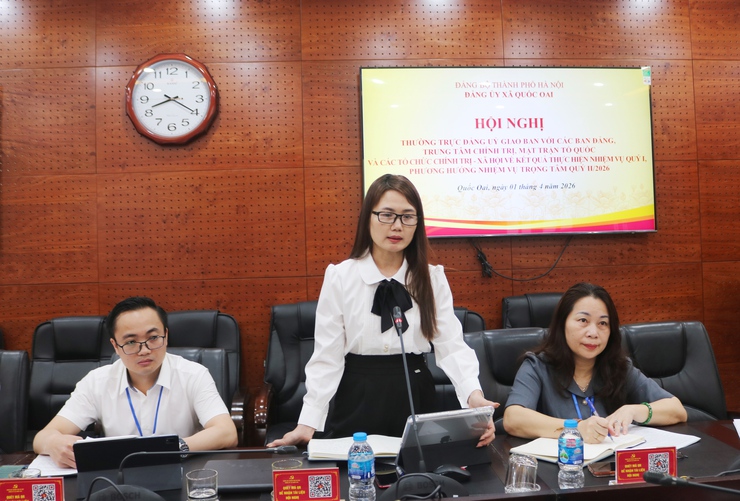 Đảng ủy xã Quốc Oai: Tăng cường phối hợp, phát huy vai trò các tổ chức trong thực hiện nhiệm vụ chính trị quý II/2026- Ảnh 4.