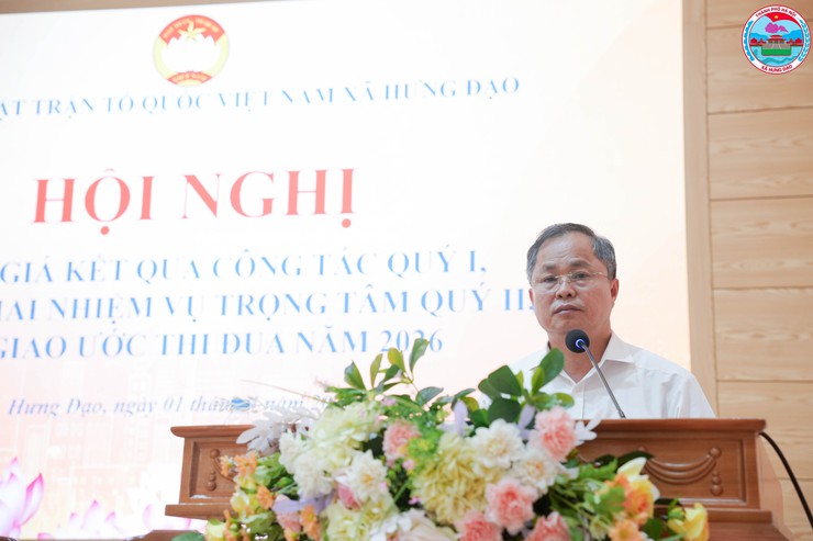 UBMTTQ VIỆT NAM XÃ HƯNG ĐẠO TỔ CHỨC HỘI NGHỊ ĐÁNH GIÁ CÔNG TÁC QUÝ I, TRIỂN KHAI NHIỆM VỤ QUÝ II VÀ PHÁT ĐỘNG THI ĐUA NĂM 2026- Ảnh 9.