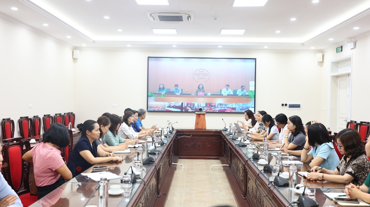 Thạch Thất: Tiếp sóng hội nghị về triển khai mô hình trường chất lượng cao và phòng chống dịch bệnh trên địa bàn- Ảnh 4.