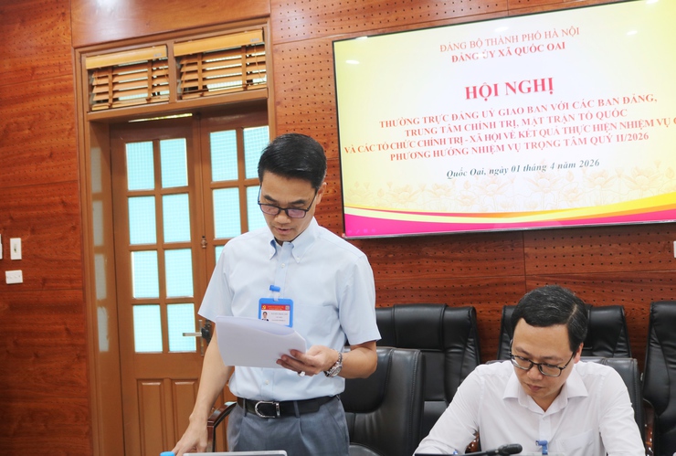 Đảng ủy xã Quốc Oai: Tăng cường phối hợp, phát huy vai trò các tổ chức trong thực hiện nhiệm vụ chính trị quý II/2026- Ảnh 5.