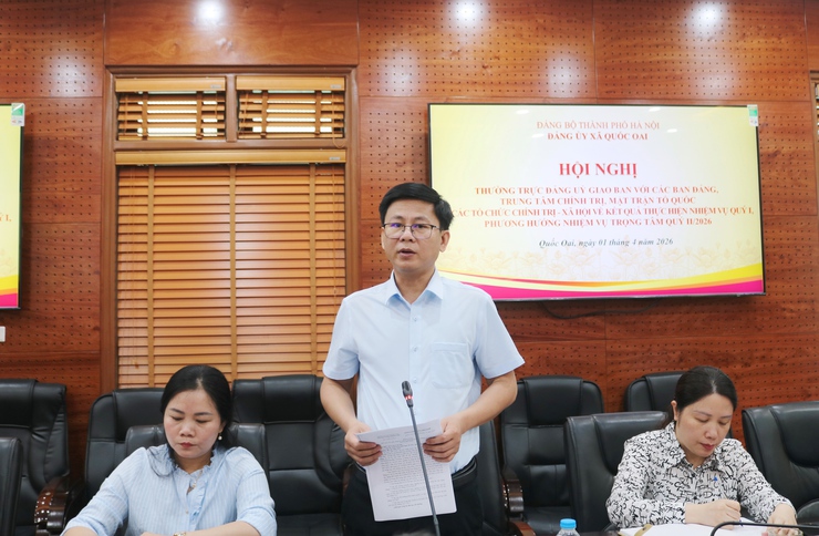 Đảng ủy xã Quốc Oai: Tăng cường phối hợp, phát huy vai trò các tổ chức trong thực hiện nhiệm vụ chính trị quý II/2026- Ảnh 7.