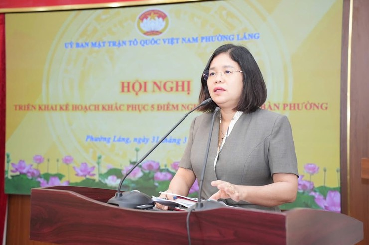 MTTQ VIỆT NAM PHƯỜNG LÁNG TRIỂN KHAI KẾ HOẠCH TUYÊN TRUYỀN KHẮC PHỤC 5 ĐIỂM NGHẼN - RA QUÂN THÁNG CAO ĐIỂM GIẢI QUYẾT 3 ĐIỂM CHỢ TỰ PHÁT TRÊN ĐỊA BÀN PHƯỜNG - Ảnh 1.