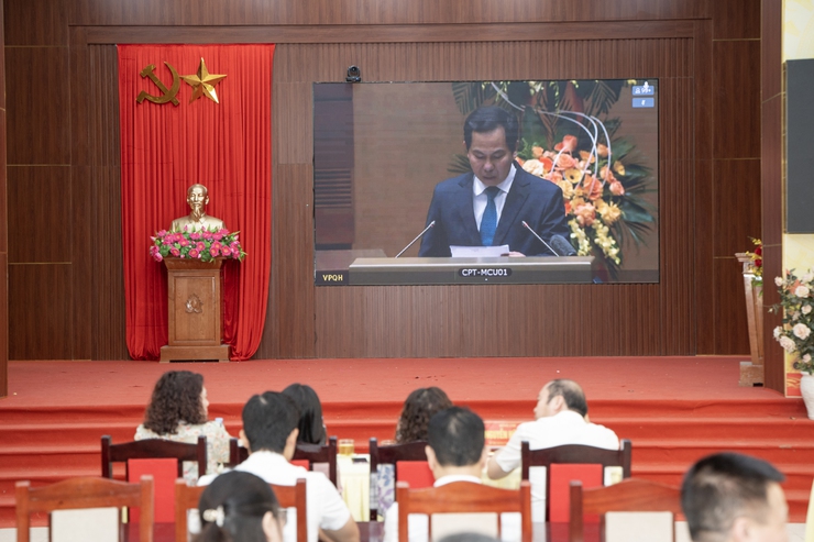 Chuyên Mỹ dự trực tuyến Tổng kết toàn quốc công tác bầu cử đại biểu Quốc hội khóa XVI và đại biểu HĐND các cấp, nhiệm kỳ 2026-2031- Ảnh 3.