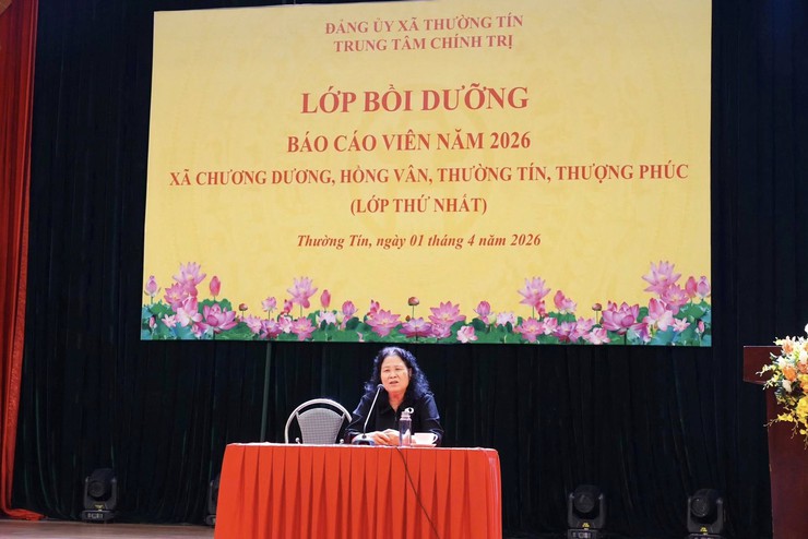 Xã Thượng Phúc tham dự lớp bồi dưỡng báo cáo viên năm 2026- Ảnh 3.