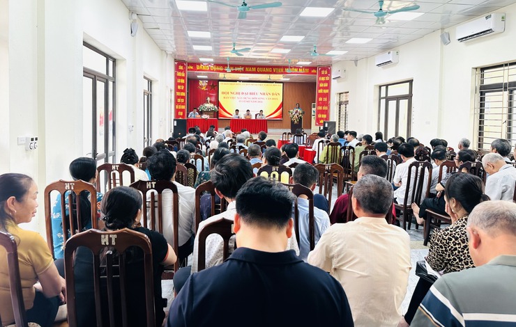 HỘI NGHỊ ĐẠI BIỂU NHÂN DÂN BÀN VIỆC XÂY DỰNG ĐỜI SỒNG VĂN HOÁ Ở CƠ SỞ NĂM 2026 XÃ HOÀ XÁ- Ảnh 5.