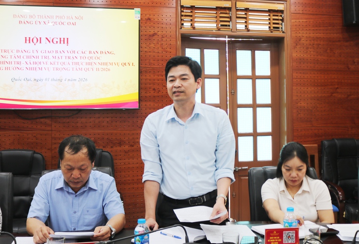 Đảng ủy xã Quốc Oai: Tăng cường phối hợp, phát huy vai trò các tổ chức trong thực hiện nhiệm vụ chính trị quý II/2026- Ảnh 8.