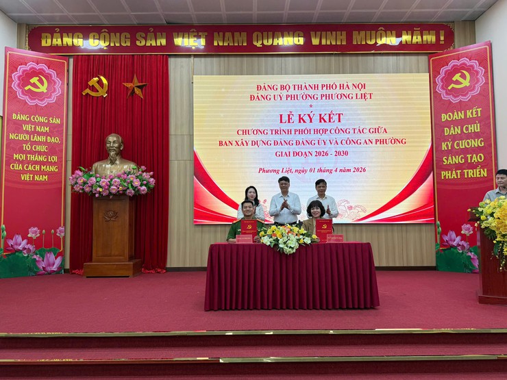 Phường Phương Liệt: Tổ chức ký kết chương trình phối hợp công tác- Ảnh 3.