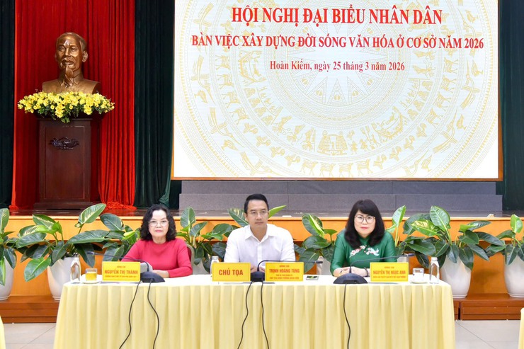 Hội nghị đại biểu nhân dân bàn việc xây dựng đời sống văn hóa ở cơ sở phường Hoàn Kiếm năm 2026- Ảnh 1.