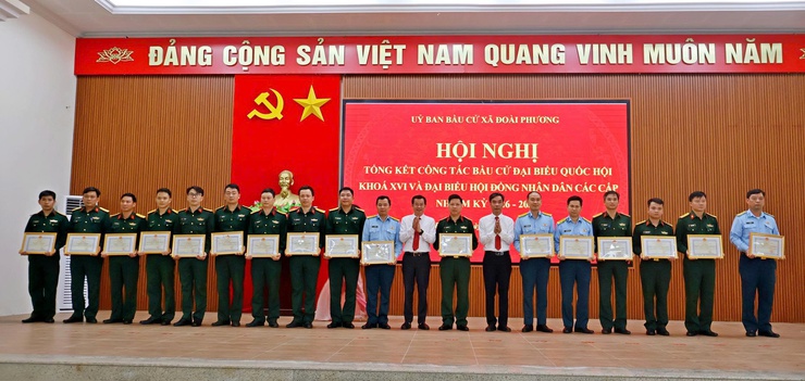 Xã Đoài Phương tổng kết công tác bầu cử đại biểu Quốc hội khóa XVI và đại biểu HĐND các cấp nhiệm kỳ 2026-2031- Ảnh 5.