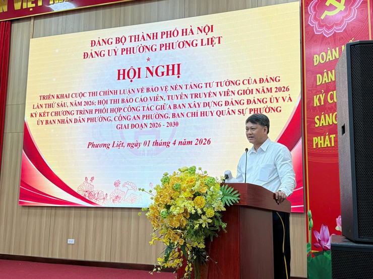 Đảng ủy phường Phương Liệt phát động Cuộc thi chính luận và Báo cáo viên giỏi năm 2026- Ảnh 5.