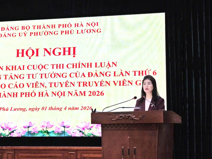 Phường Phú Lương triển khai Cuộc thi chính luận về bảo vệ nền tảng tư tưởng của Đảng lần thứ 6 và Hội thi báo cáo viên, tuyên truyền viên giỏi Thành phố Hà Nội năm 2026- Ảnh 3.