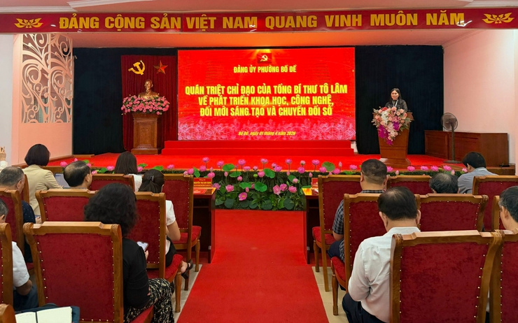 Đảng ủy phường Bồ Đề tổ chức hội nghị giao ban cơ sở Đảng quý I năm 2026- Ảnh 2.