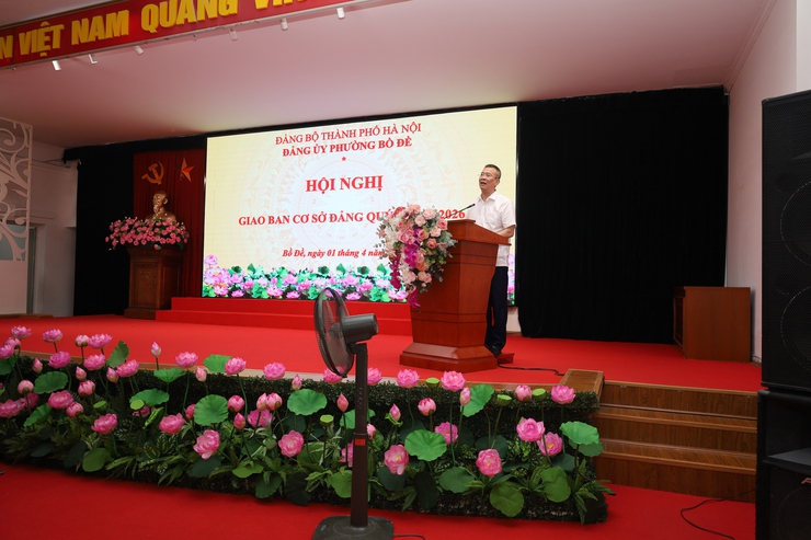 Đảng ủy phường Bồ Đề tổ chức hội nghị giao ban cơ sở Đảng quý I năm 2026- Ảnh 6.