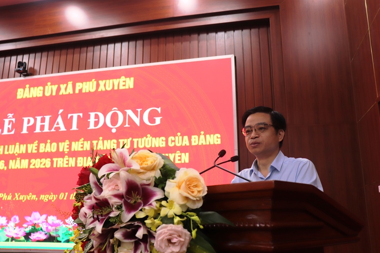 Phú xuyên phát động cuộc thi chính luận về bảo vệ nền tảng tư tưởng của đảng năm 2026- Ảnh 1.
