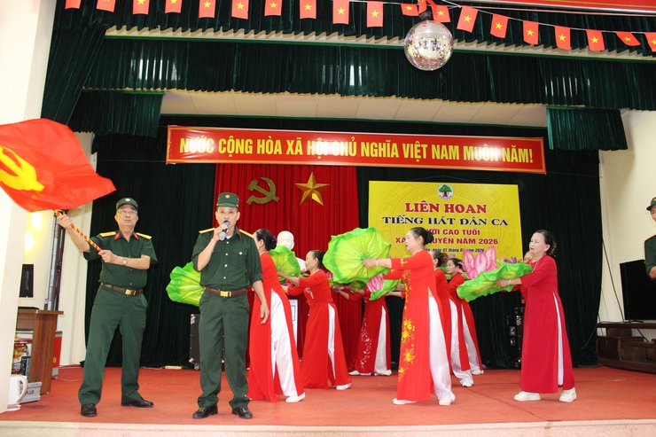 LIÊN HOAN TIẾNG HÁT DÂN CA NGƯỜI CAO TUỔI XÃ ĐẠI XUYÊN NĂM 2026 – SÔI NỔI, ĐẬM ĐÀ BẢN SẮC- Ảnh 2.