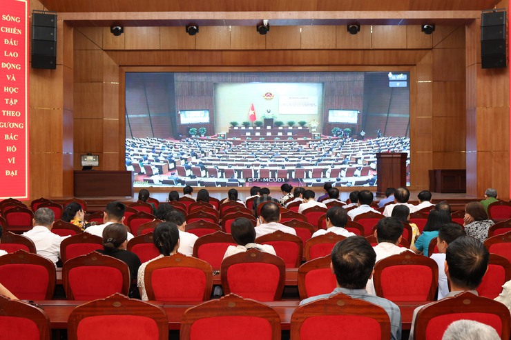 Hội nghị toàn quốc tổng kết công tác bầu cử đại biểu Quốc hội khóa XVI và đại biểu HĐND các cấp, nhiệm kỳ 2026-2031- Ảnh 4.