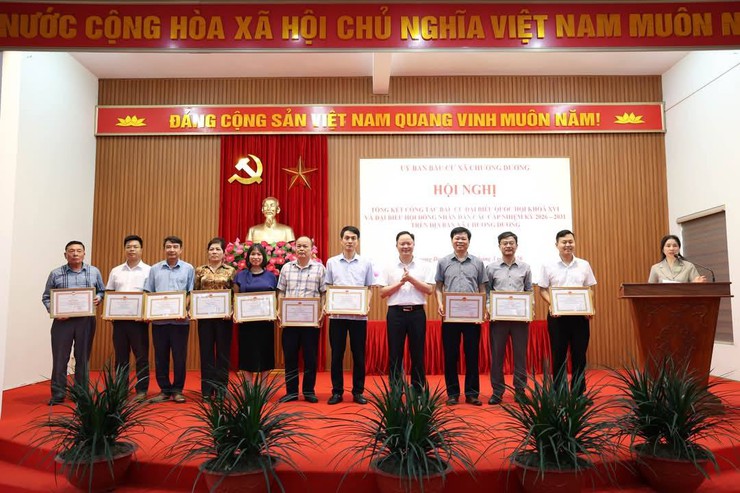 Xã Chương Dương tổng kết công tác bầu cử nhiệm kỳ 2026-2031- Ảnh 2.