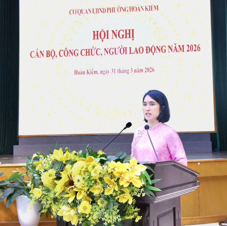 Hội nghị cán bộ, công chức, người lao động cơ quan UBND phường Hoàn Kiếm năm 2026- Ảnh 3.
