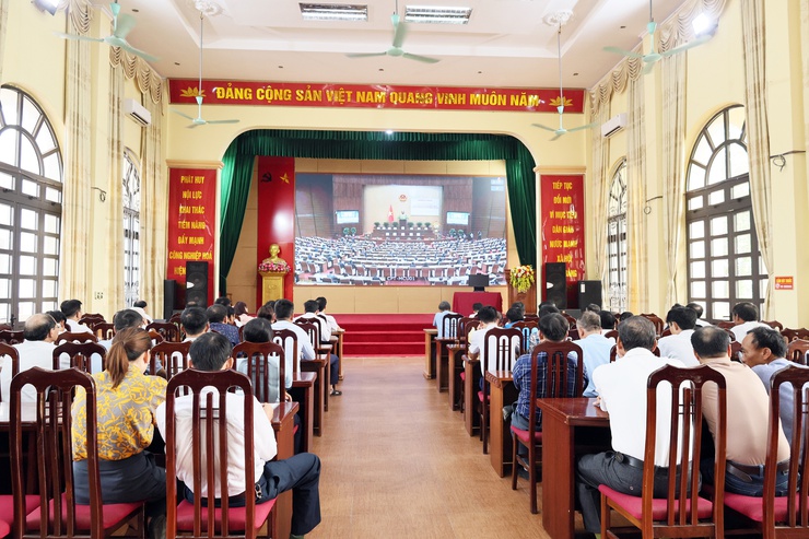 Xã Quảng Bị tiếp sóng Hội nghị toàn quốc tổng kết công tác bầu cử đại biểu Quốc hội khóa XVI và đại biểu HĐND các cấp nhiệm kỳ 2026-2031- Ảnh 6.