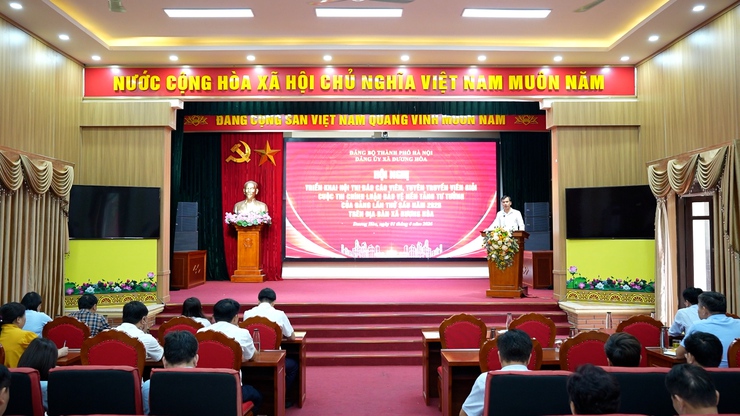 Đảng ủy xã Dương Hoà tổ chức Hội nghị giao ban đánh giá kết quả thực hiện nhiệm vụ công tác Quý I, triển khai phương hướng, nhiệm vụ trọng tâm Quý II năm 2026

- Ảnh 11.